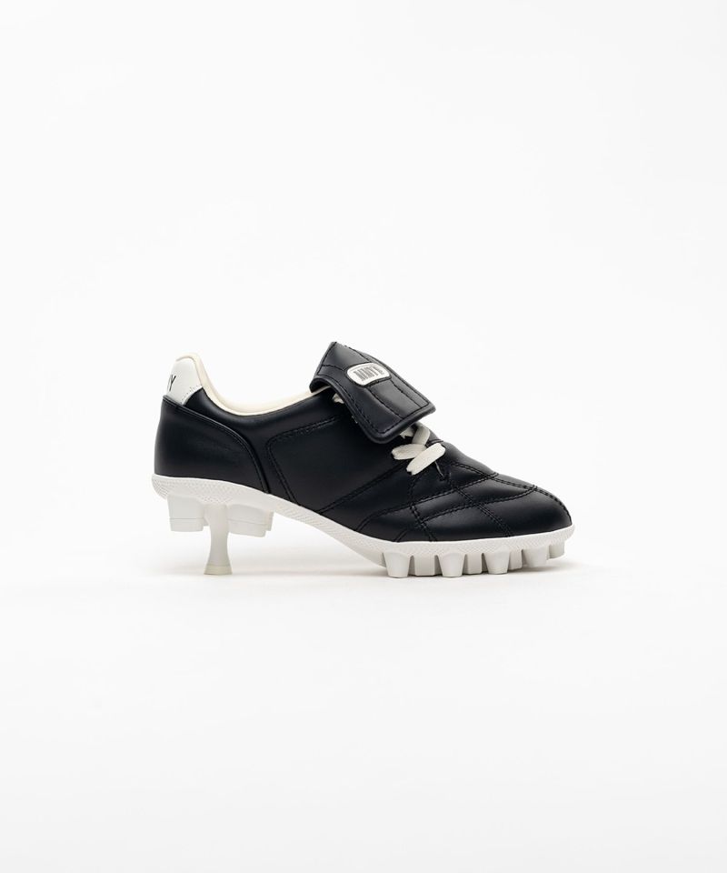 Spike Sole Leather Sneaker Pumps
