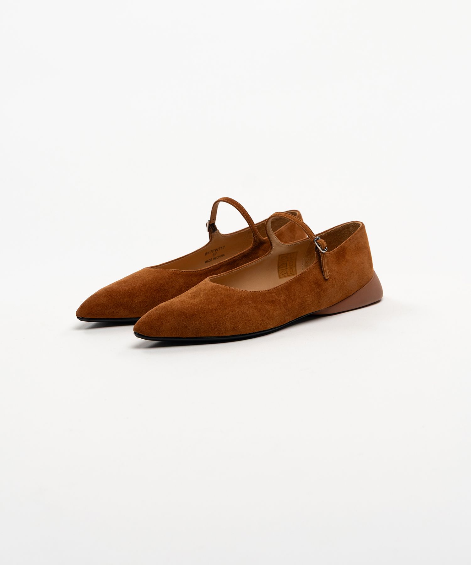 "JANE" Suede Strap Pointed Shoes