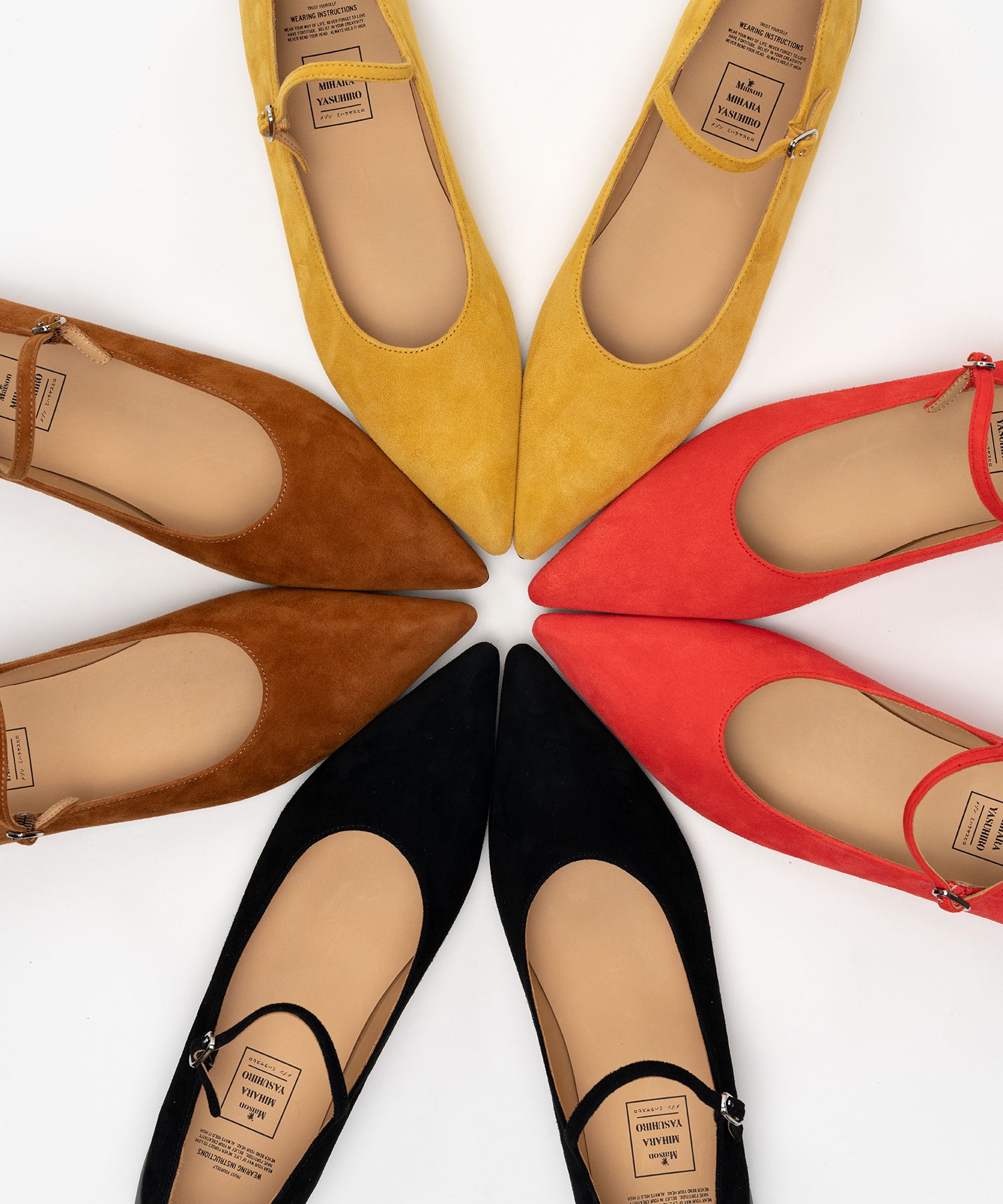 "JANE" Suede Strap Pointed Shoes