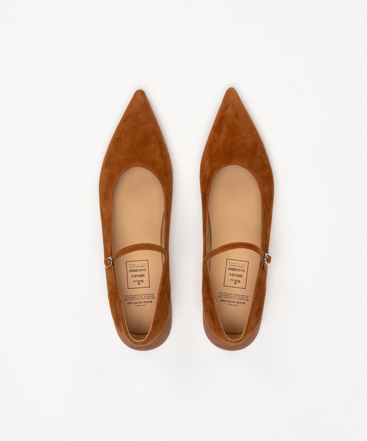 "JANE" Suede Strap Pointed Shoes