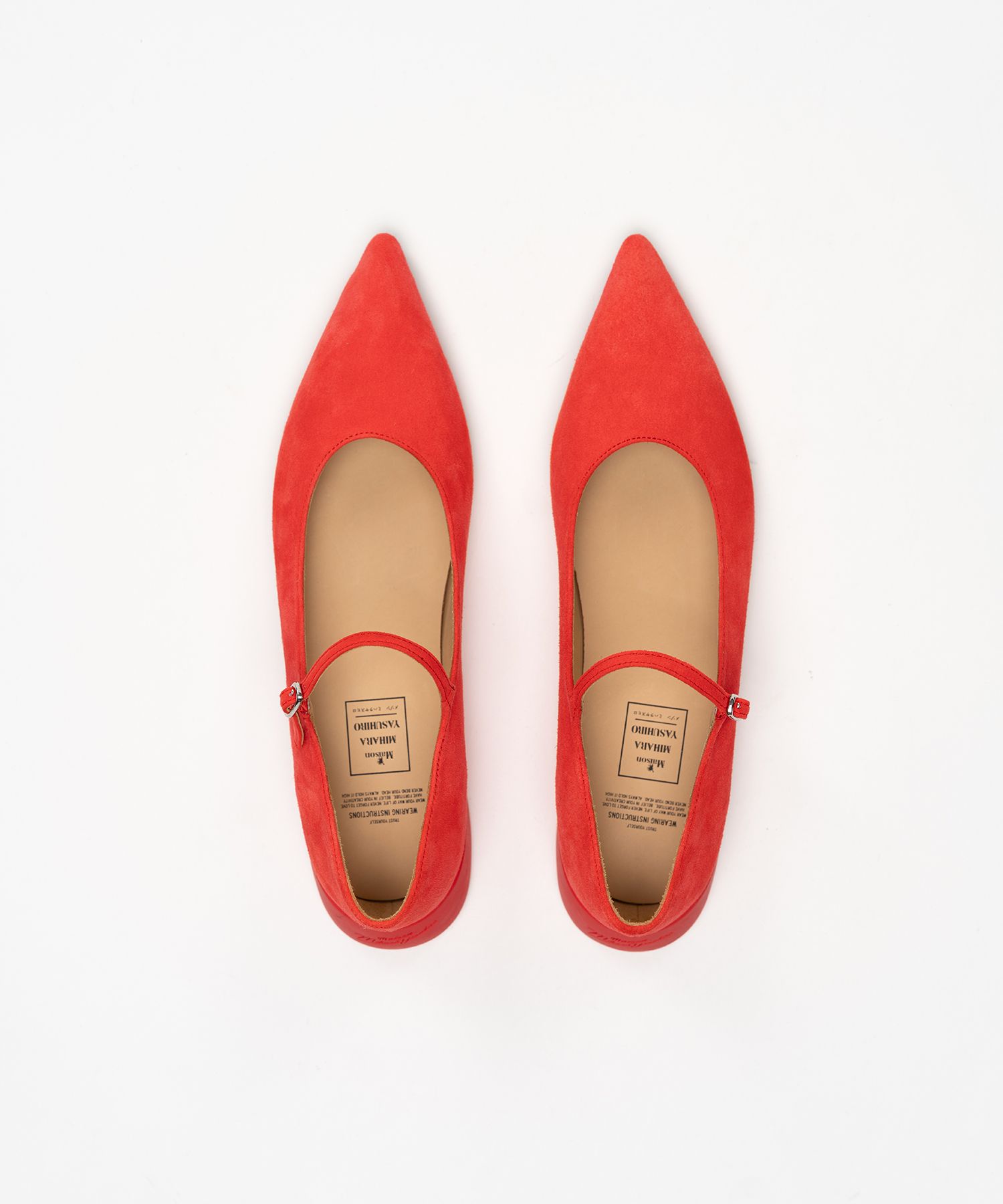 "JANE" Suede Strap Pointed Shoes
