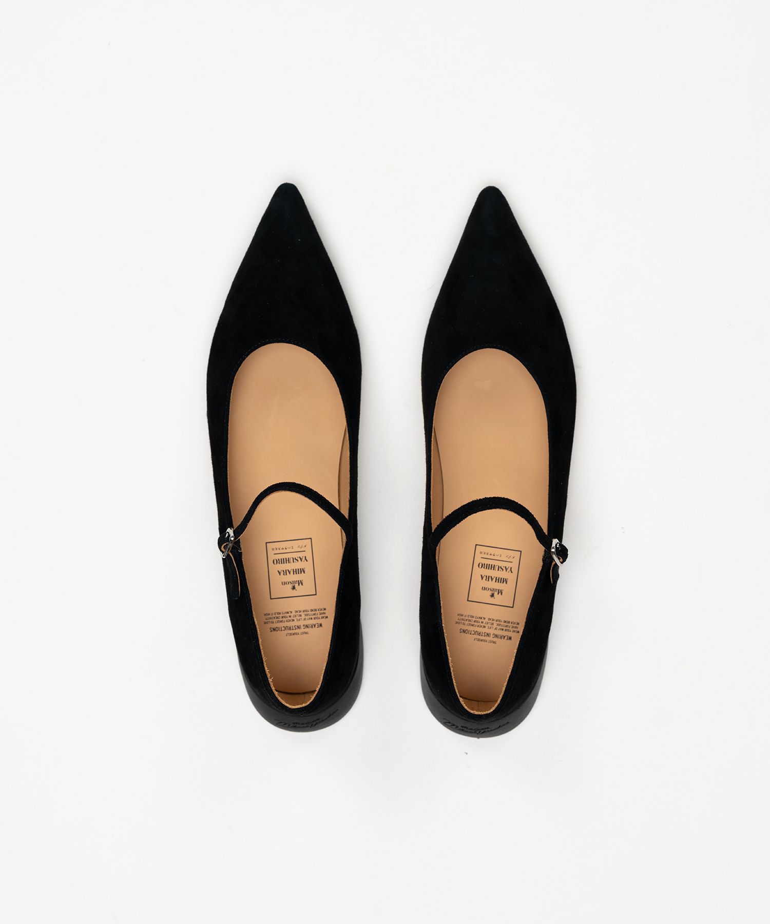 "JANE" Suede Strap Pointed Shoes