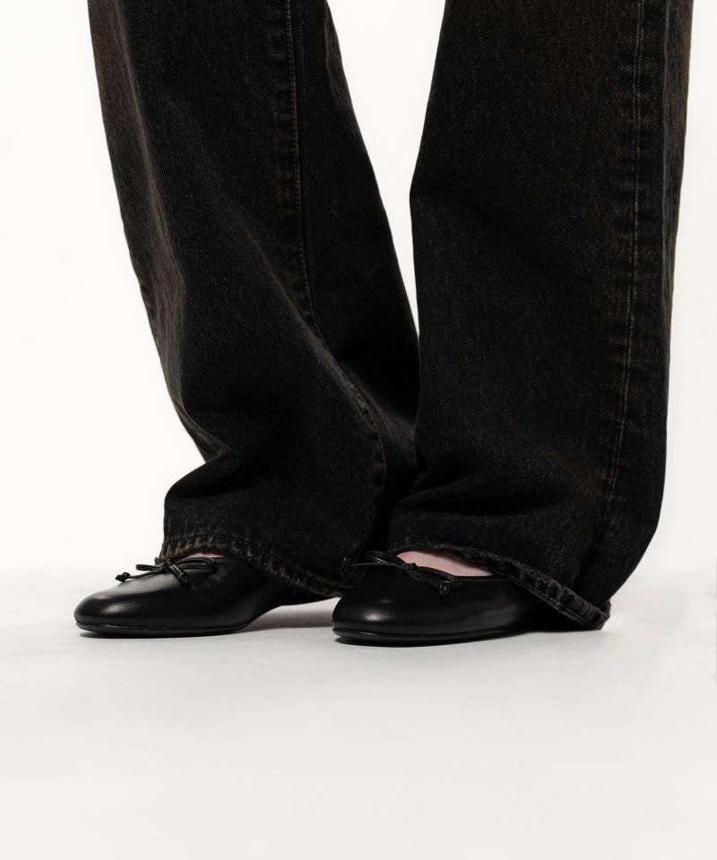 "JANE" Leather Ballet Shoes