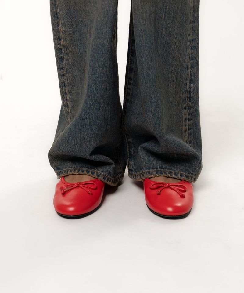 "JANE" Leather Ballet Shoes