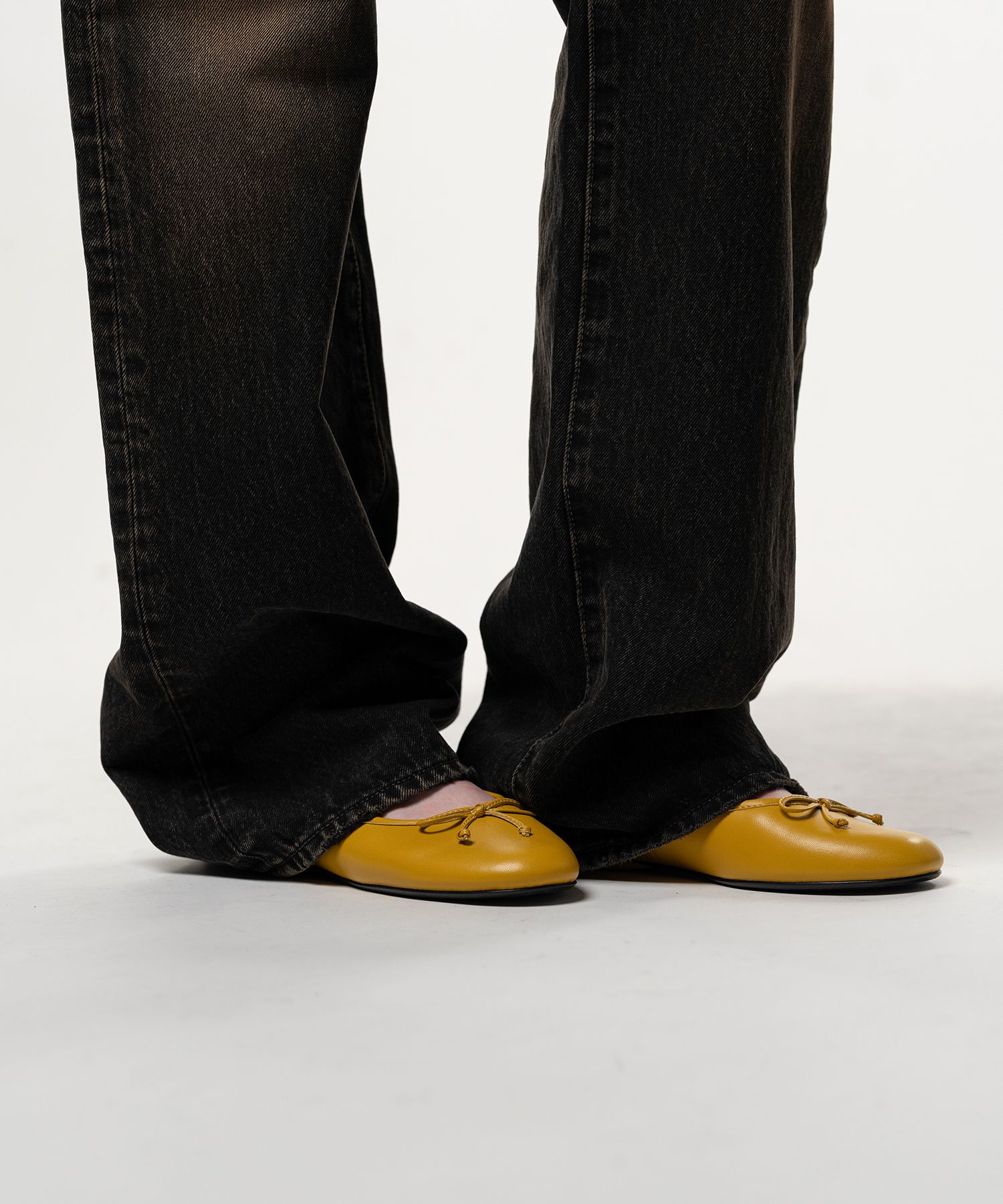 "JANE" Leather Ballet Shoes