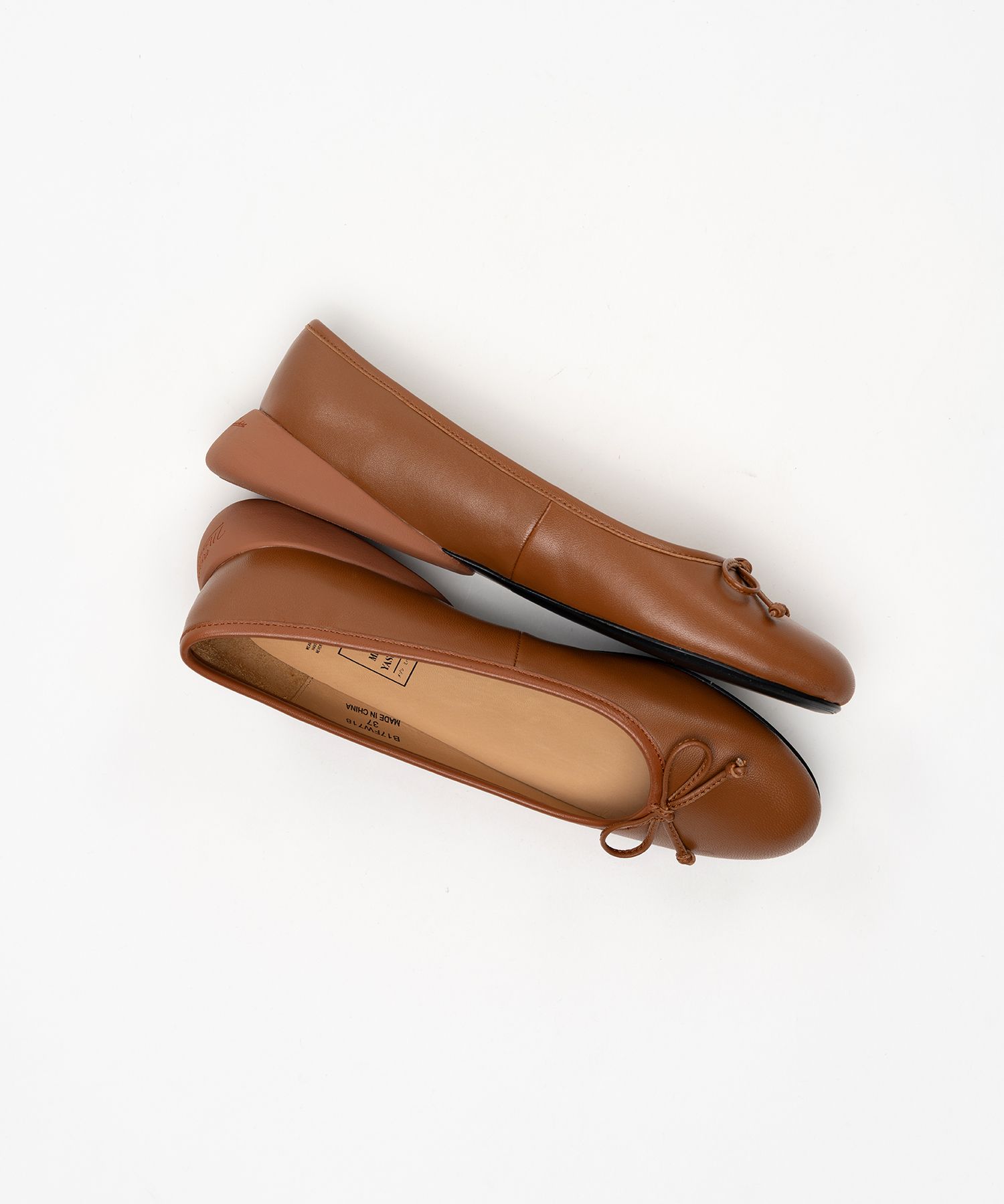 "JANE" Leather Ballet Shoes