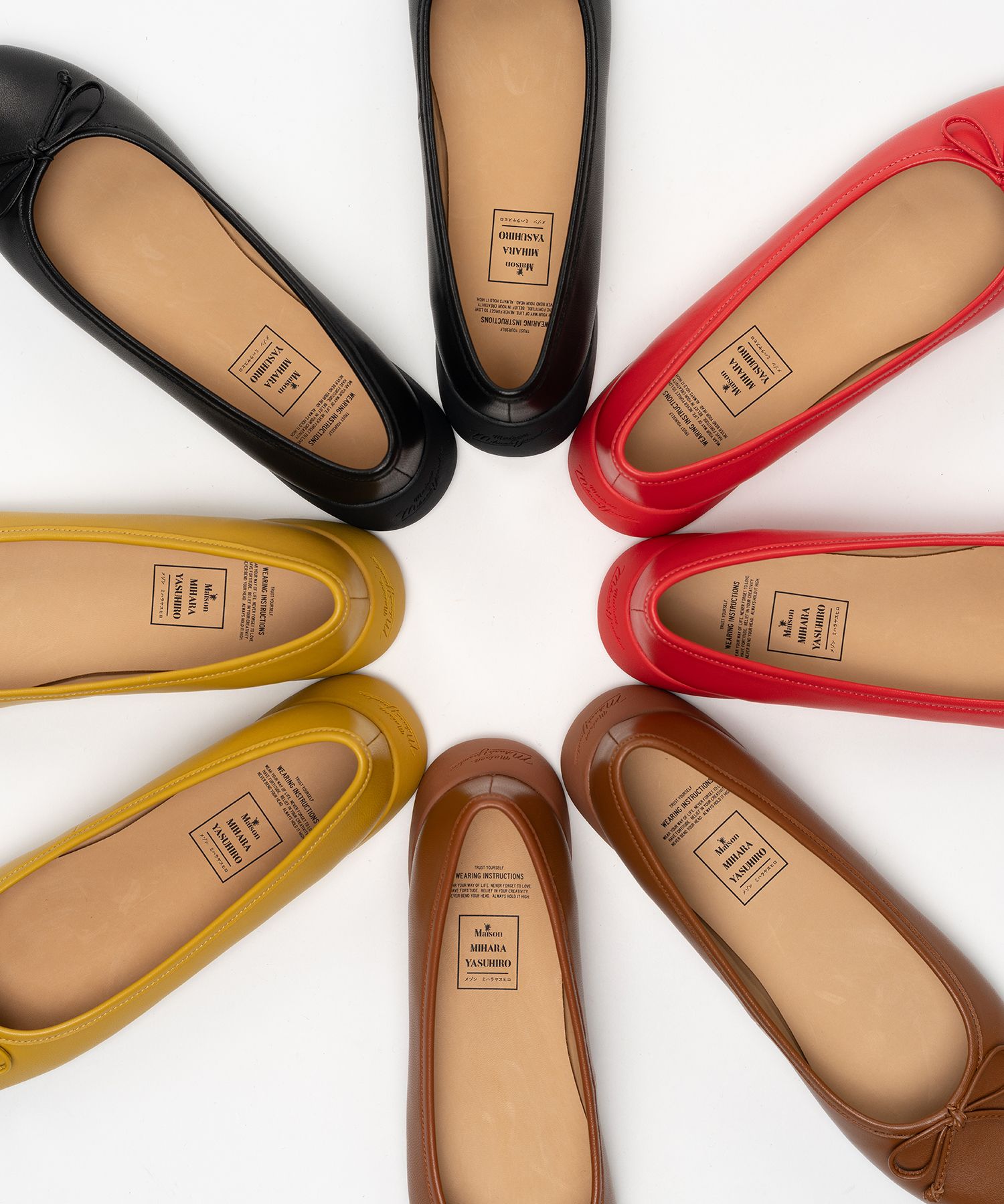 "JANE" Leather Ballet Shoes