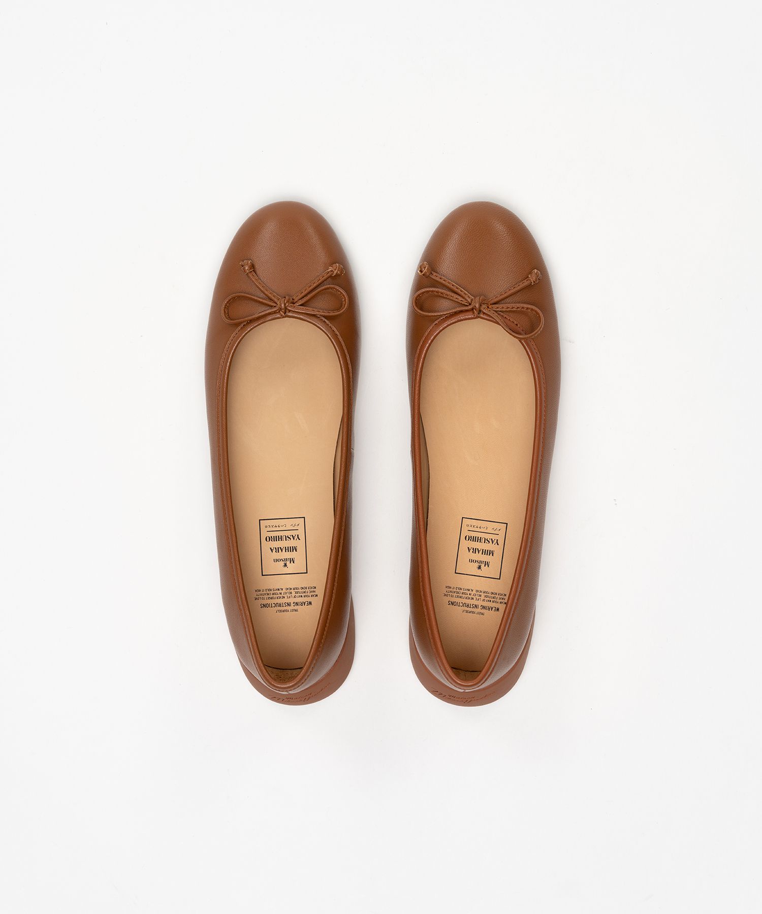 "JANE" Leather Ballet Shoes