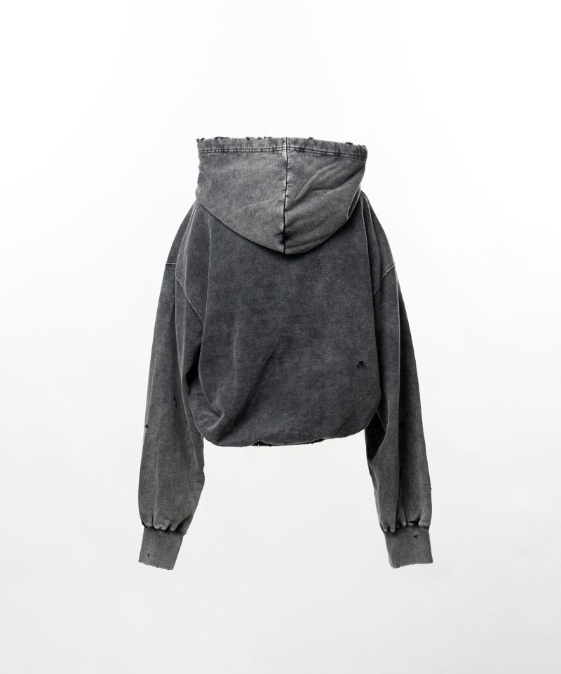 Bleached College Print Hoodie