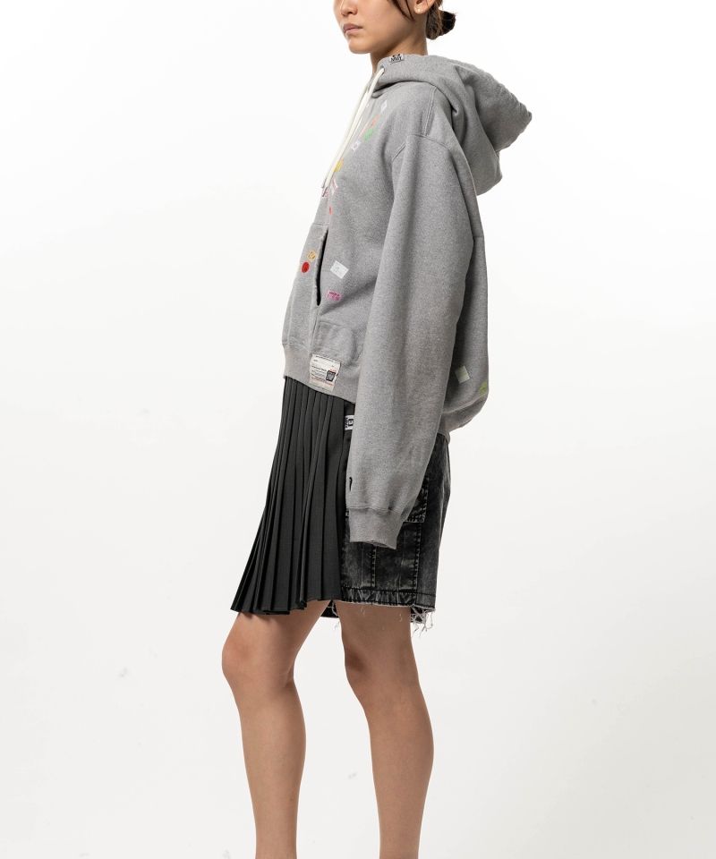 Price Tag Sticker Printed Hoodie