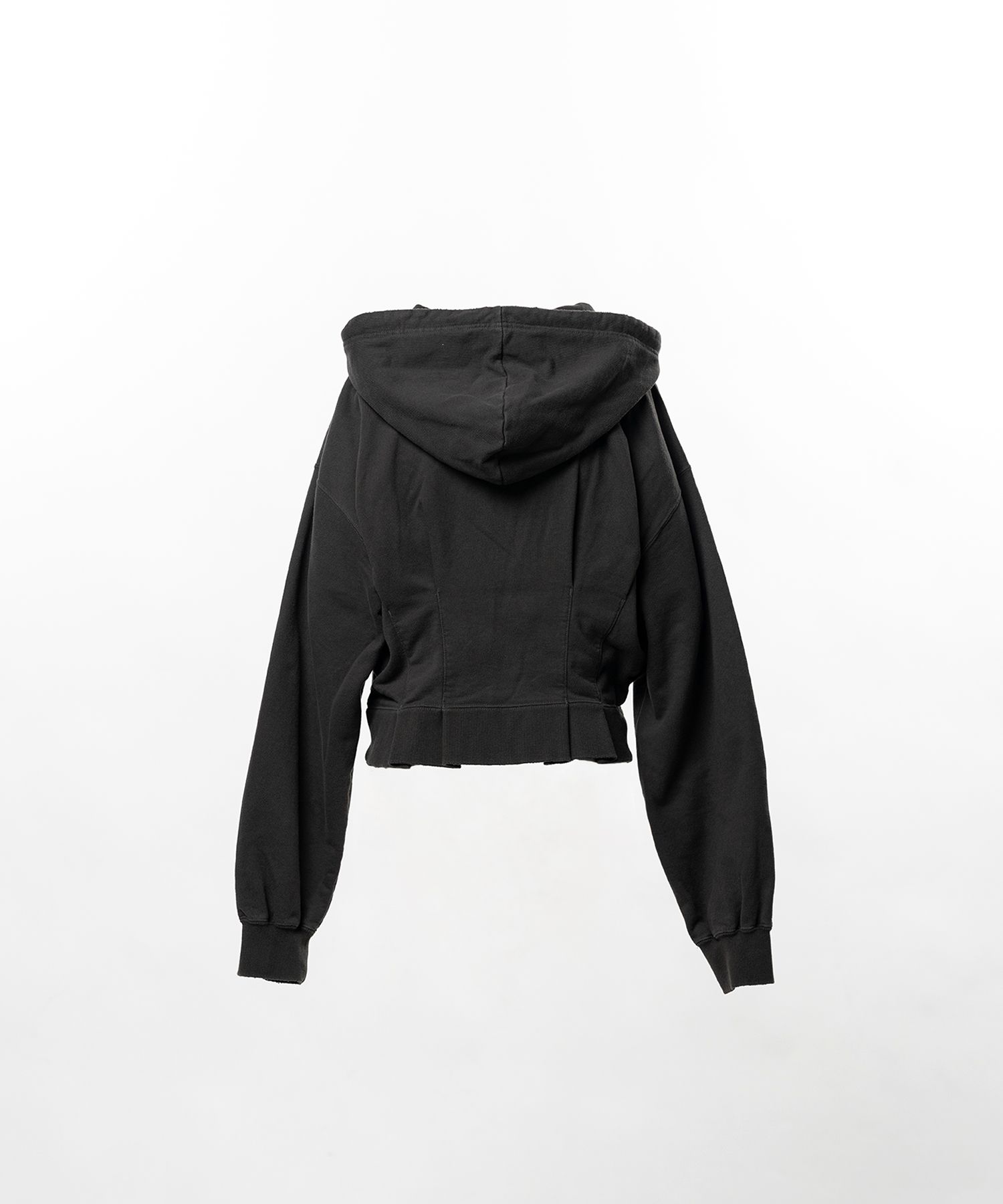 Waist Tucked Zip up Hoodie