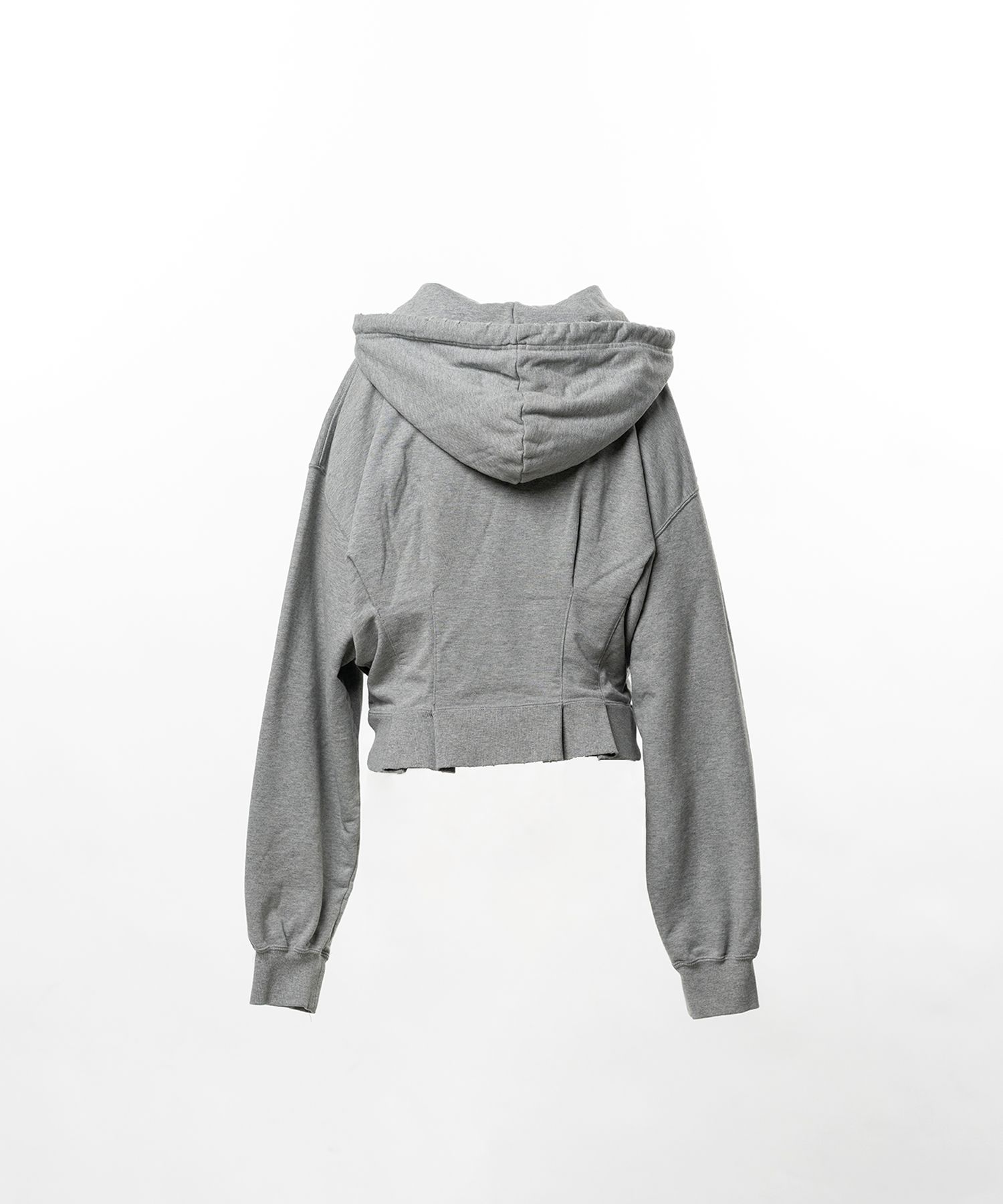 Waist Tucked Zip up Hoodie