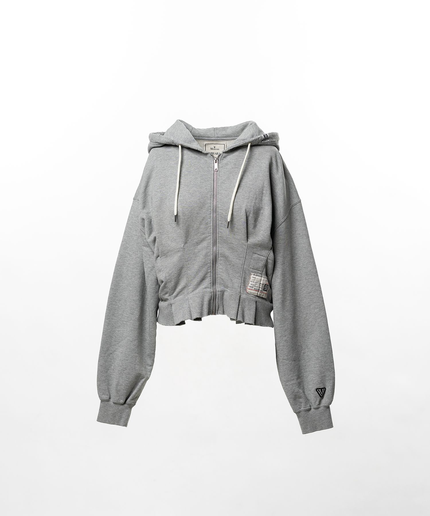 Waist Tucked Zip up Hoodie