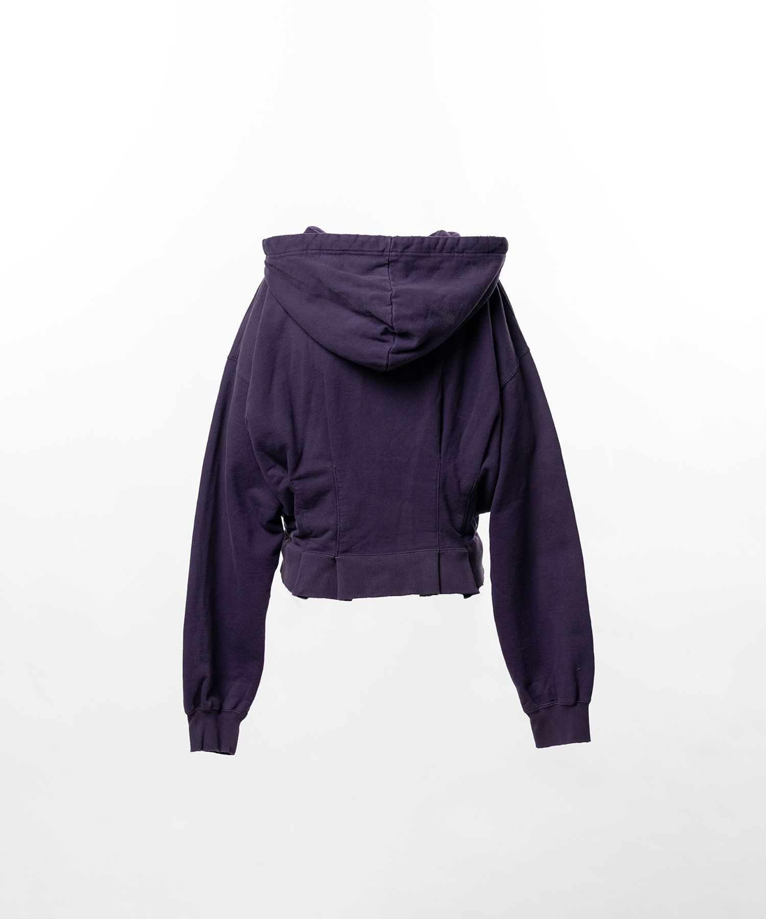 Waist Tucked Zip up Hoodie
