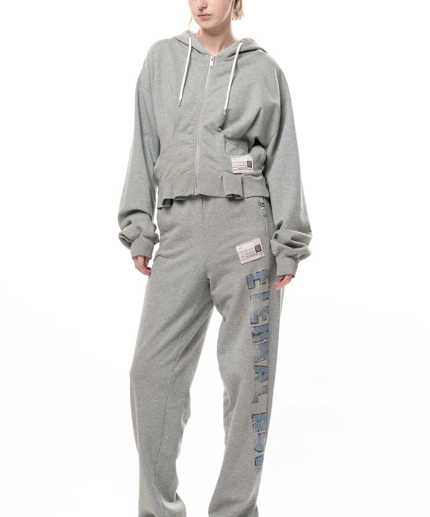 Waist Tucked Zip up Hoodie