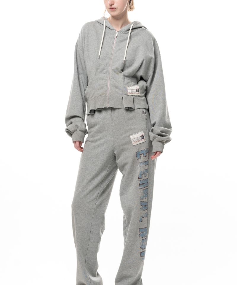 Waist Tucked Zip up Hoodie