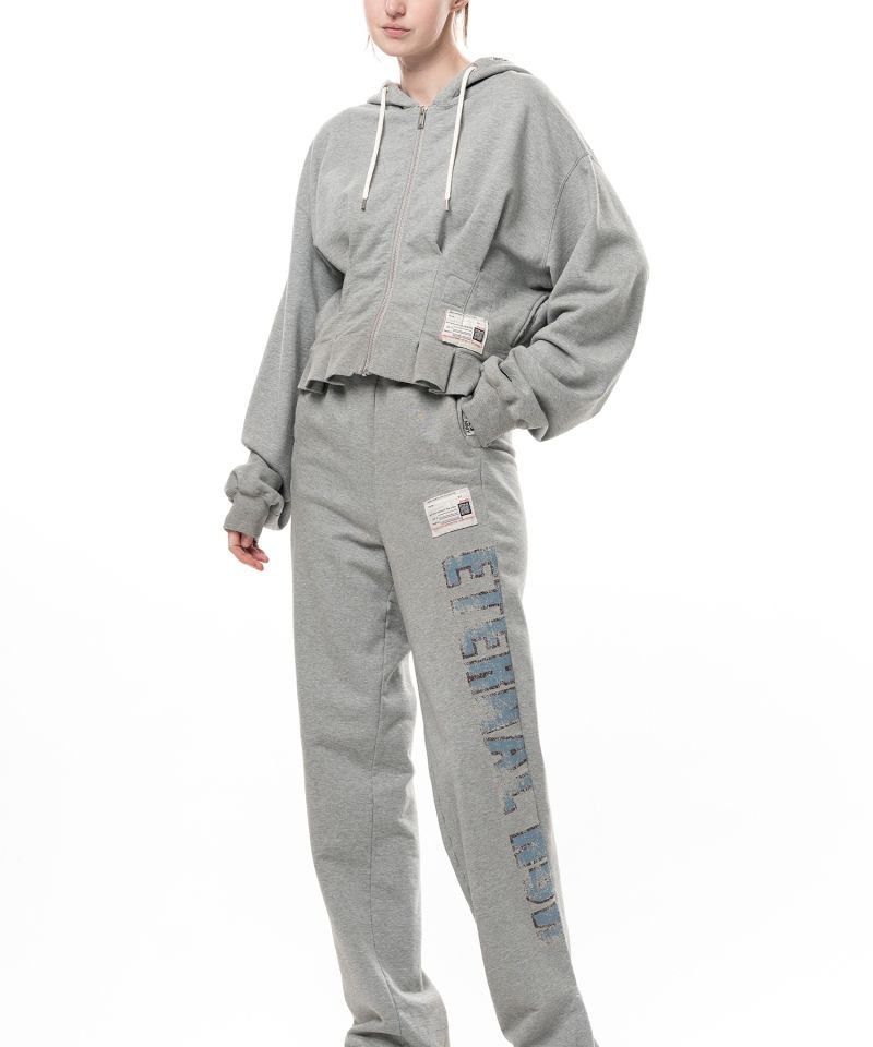 Waist Tucked Zip up Hoodie