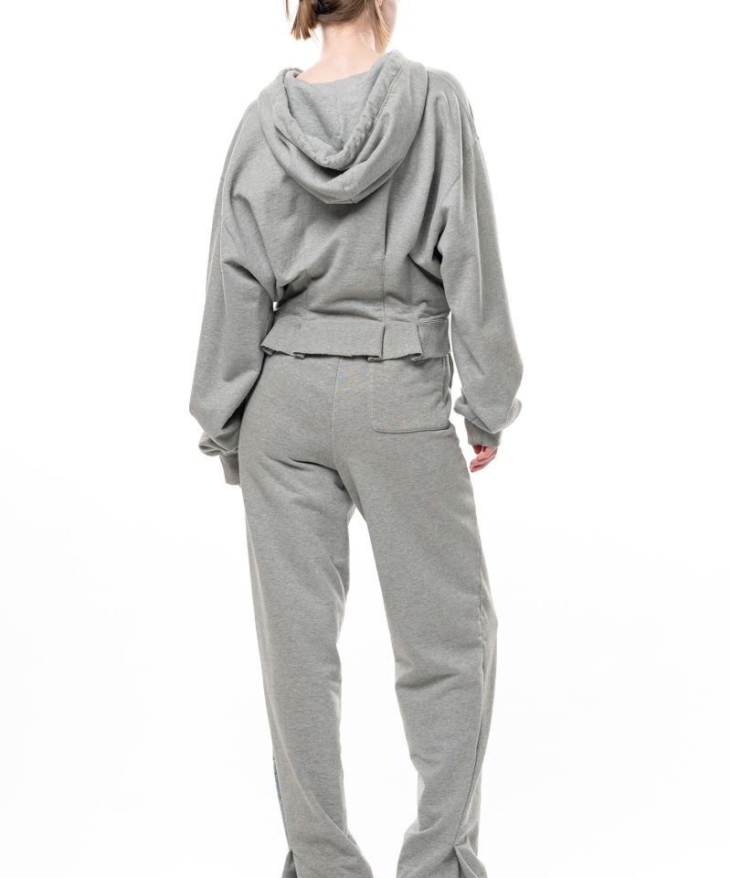 Waist Tucked Zip up Hoodie