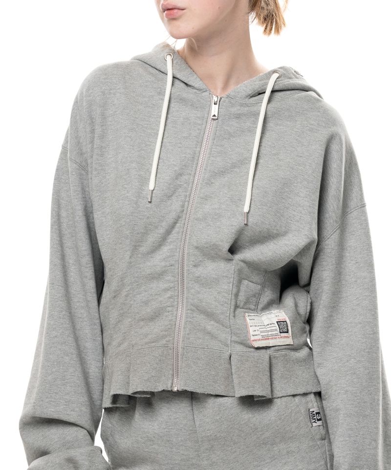 Waist Tucked Zip up Hoodie