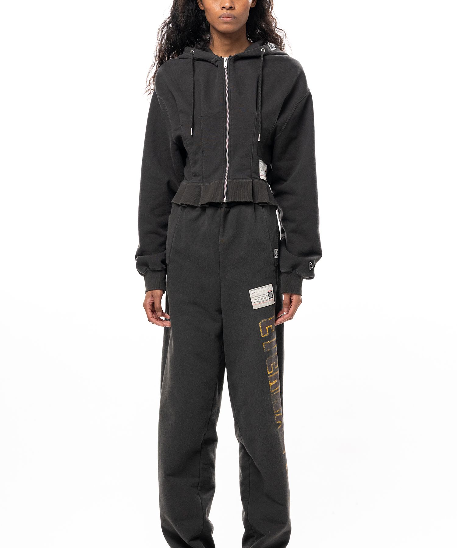 Waist Tucked Zip up Hoodie