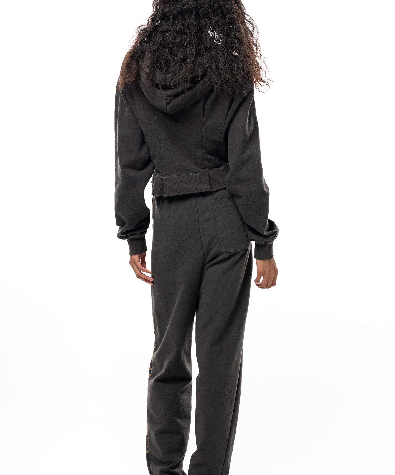 Waist Tucked Zip up Hoodie