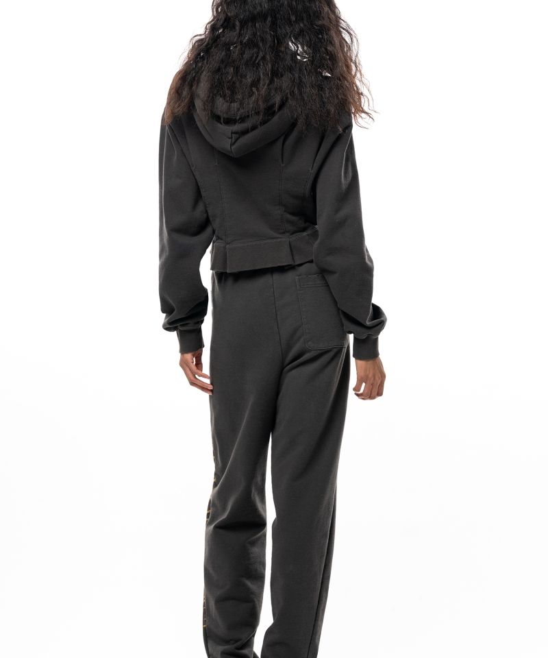 Waist Tucked Zip up Hoodie