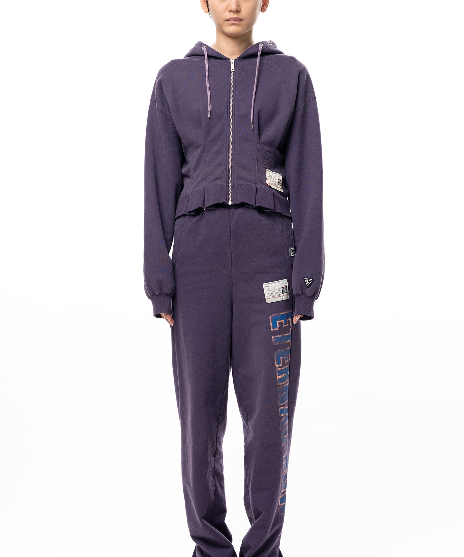 Waist Tucked Zip up Hoodie