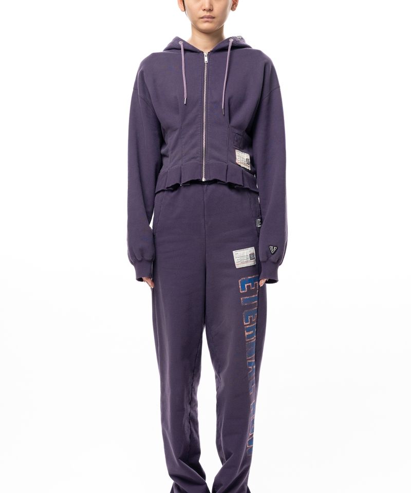 Waist Tucked Zip up Hoodie