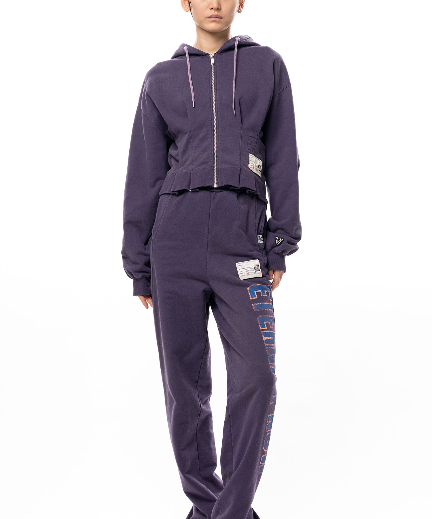 Waist Tucked Zip up Hoodie