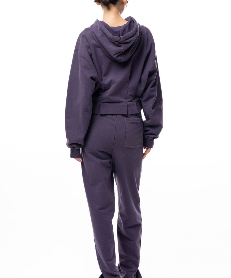 Waist Tucked Zip up Hoodie