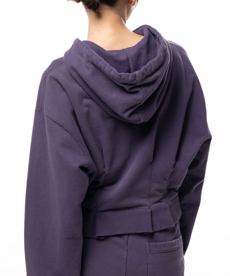 Waist Tucked Zip up Hoodie
