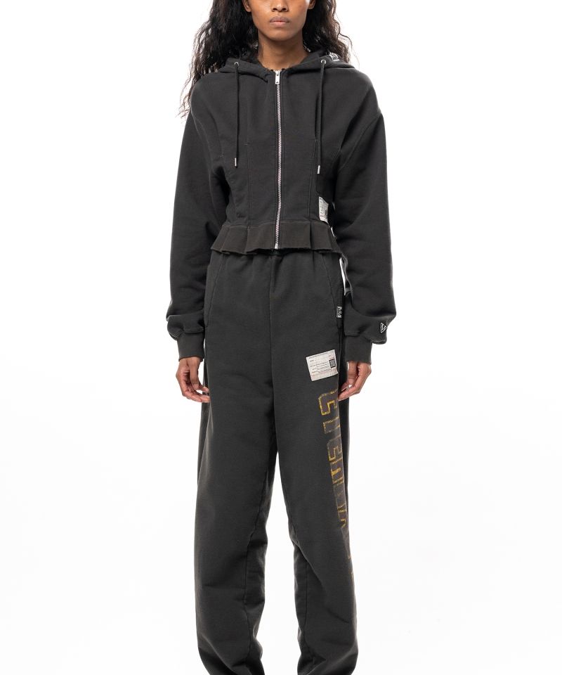 Waist Tucked Zip up Hoodie