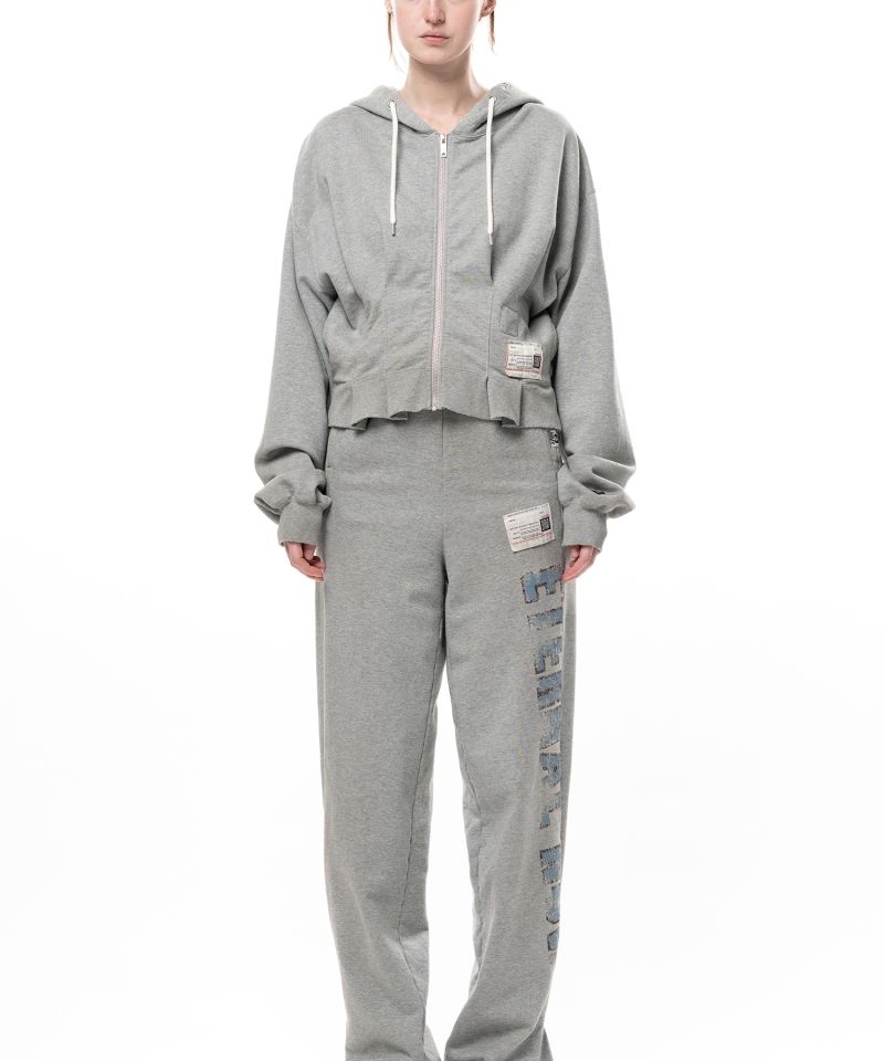 Waist Tucked Zip up Hoodie