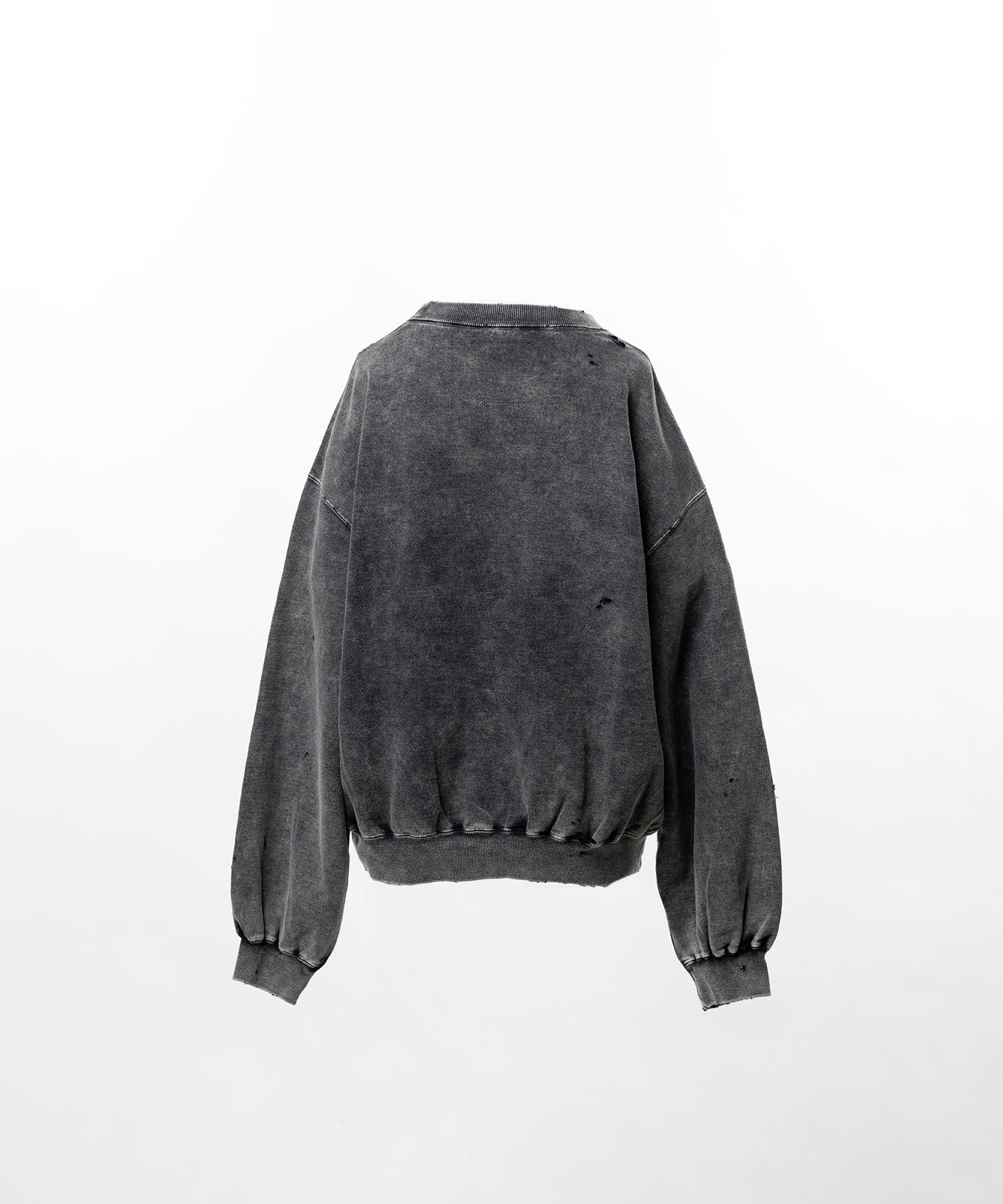 Bleached College Print Sweatshirt