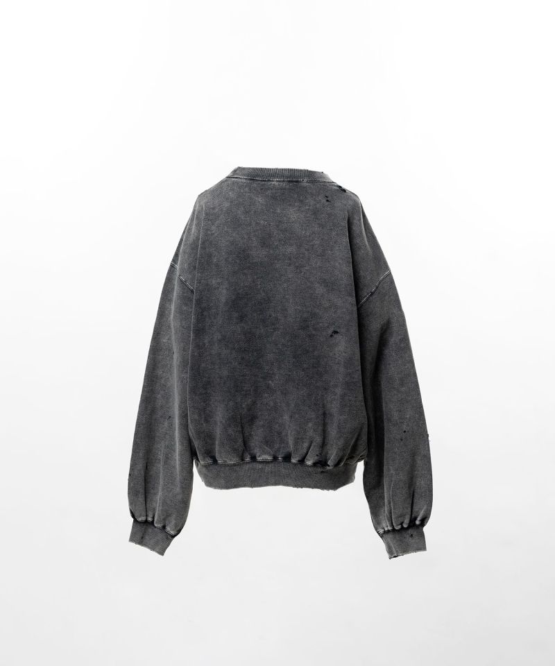 Bleached College Print Sweatshirt