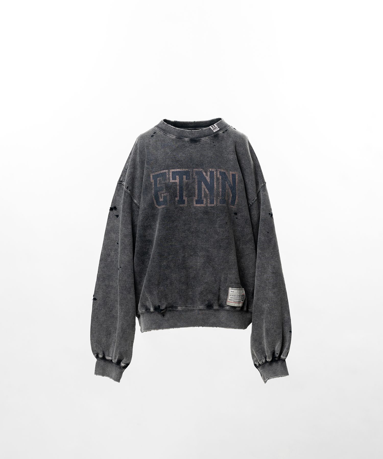 Bleached College Print Sweatshirt