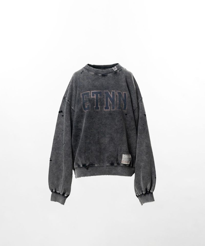 Bleached College Print Sweatshirt