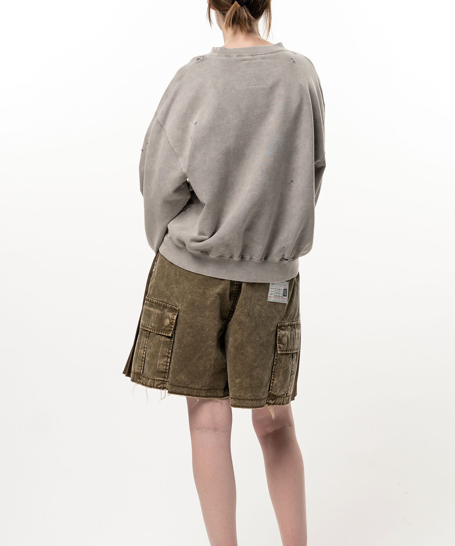 Bleached College Print Sweatshirt