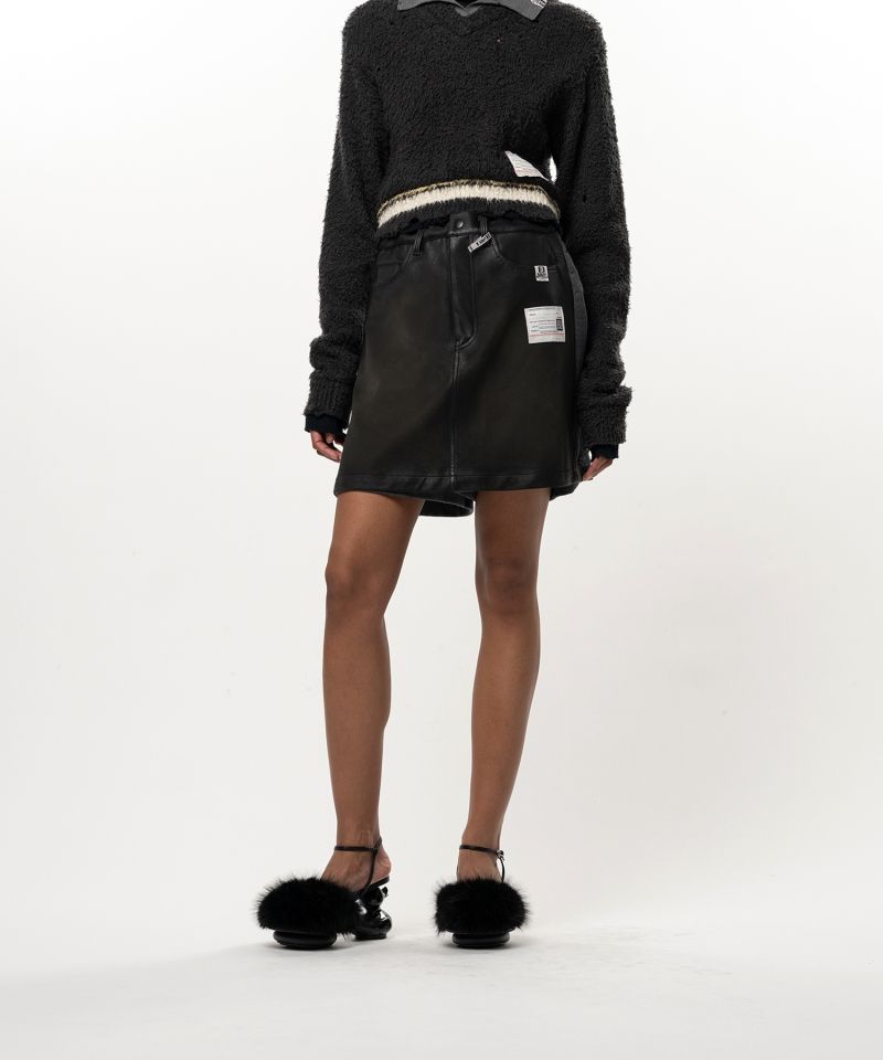Coated Skirt Pants