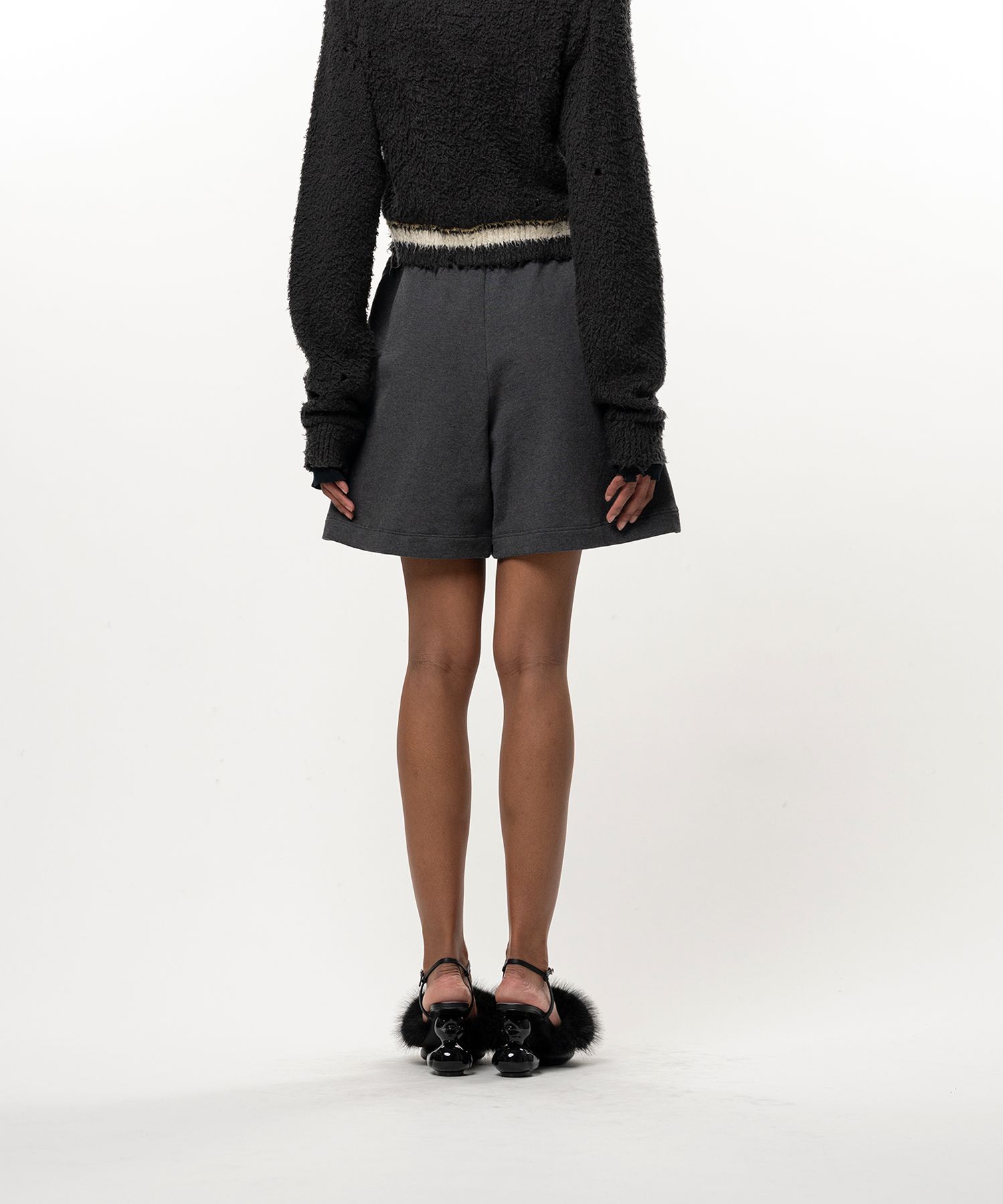 Coated Skirt Pants