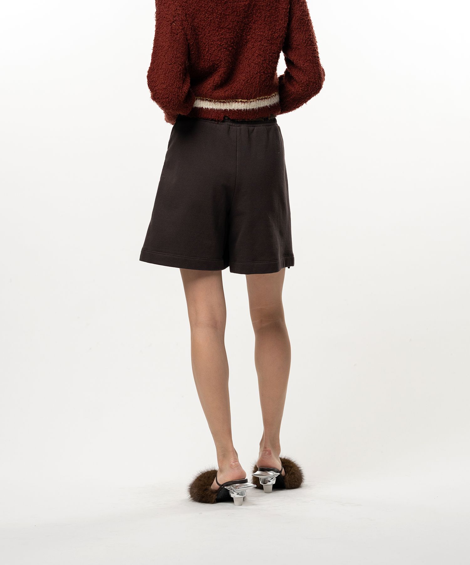 Coated Skirt Pants