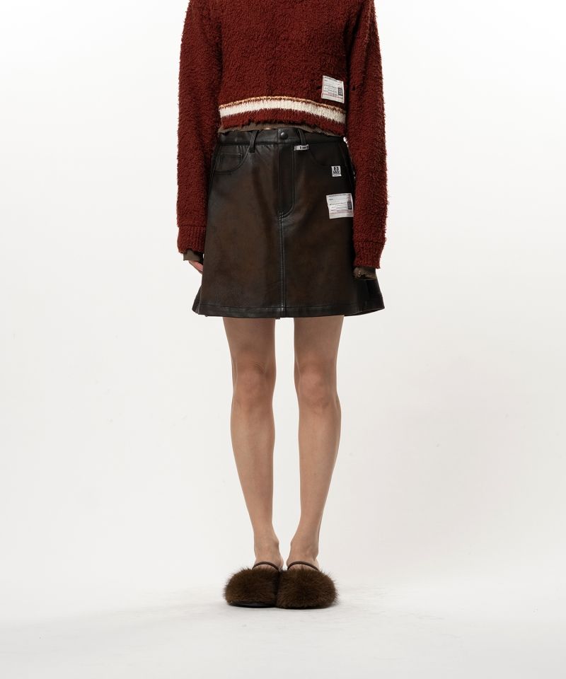 Coated Skirt Pants