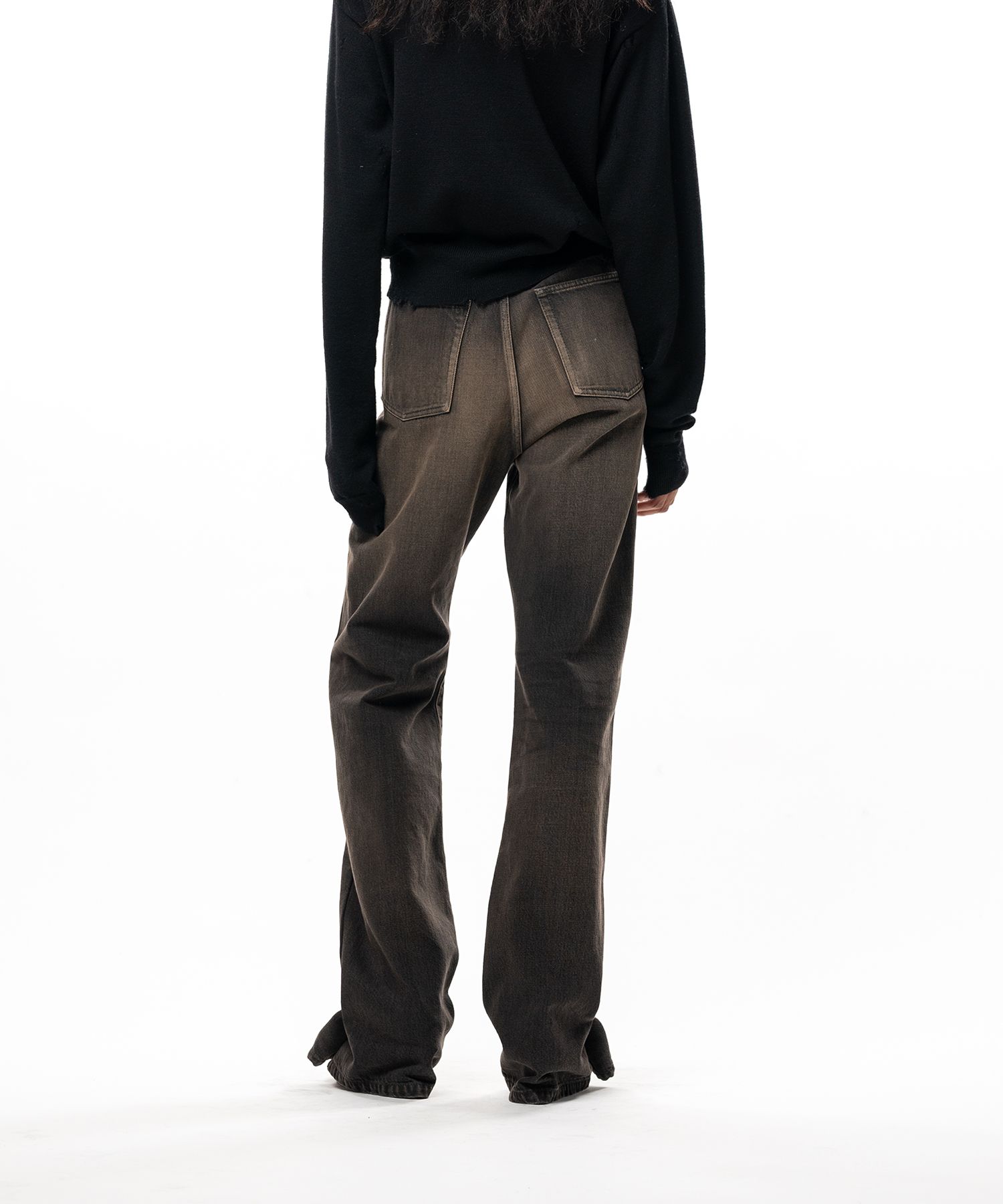 Folded Denim Pants