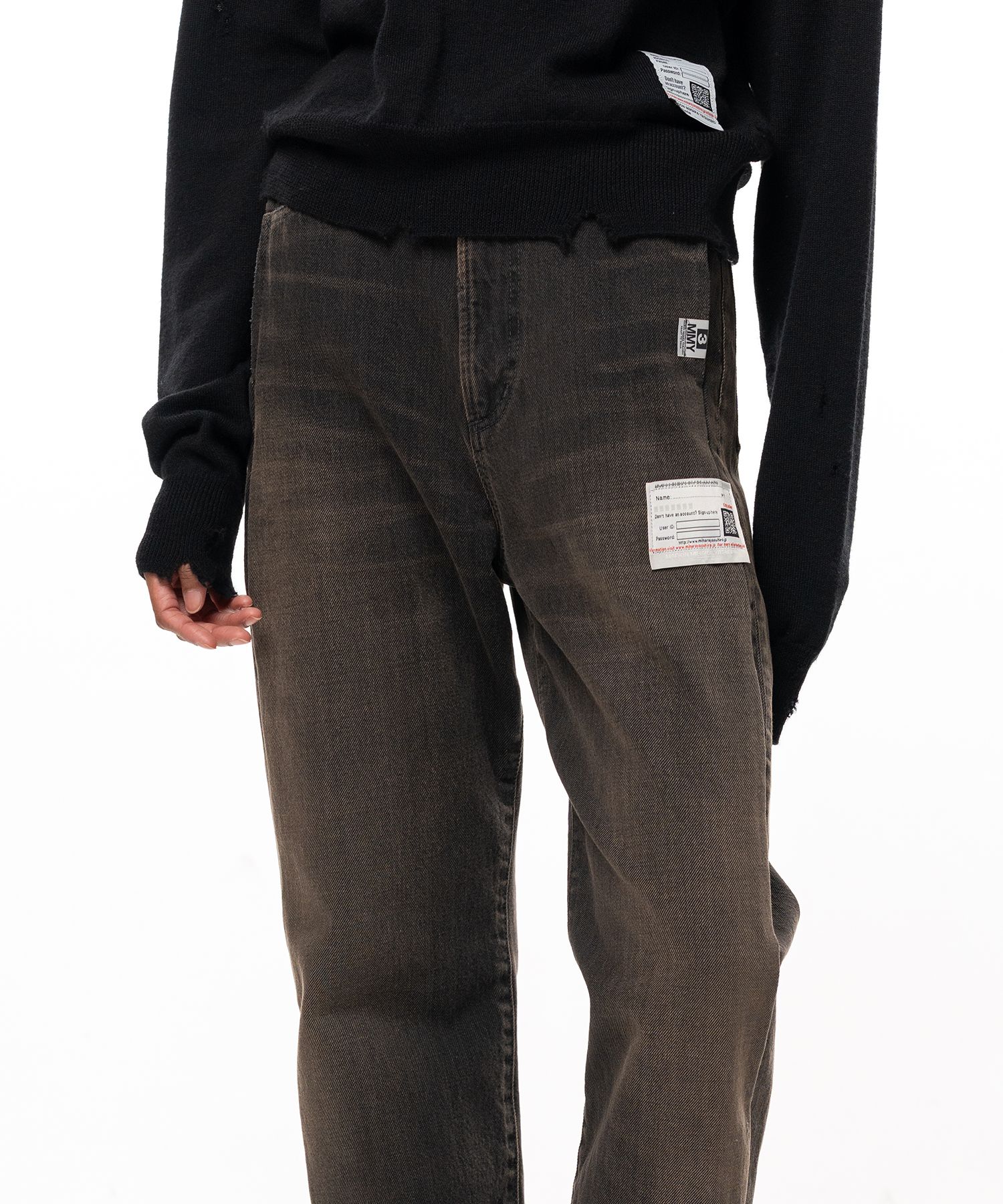 Folded Denim Pants