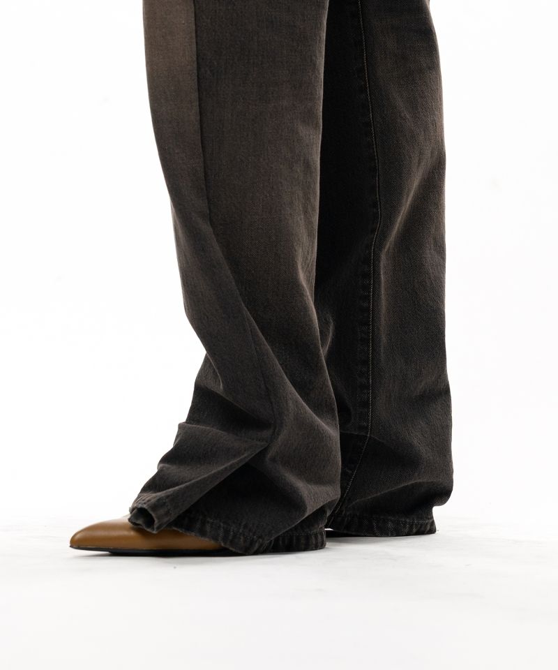 Folded Denim Pants