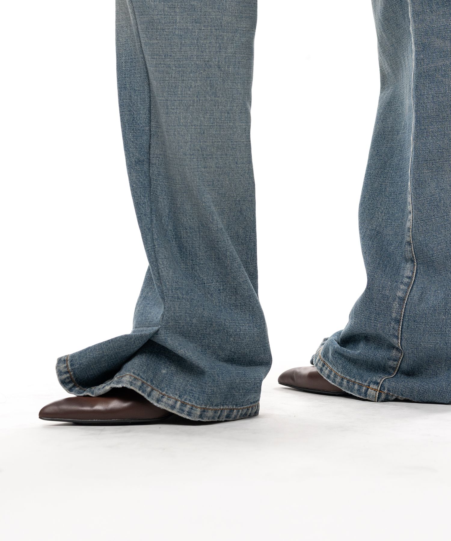 Folded Denim Pants