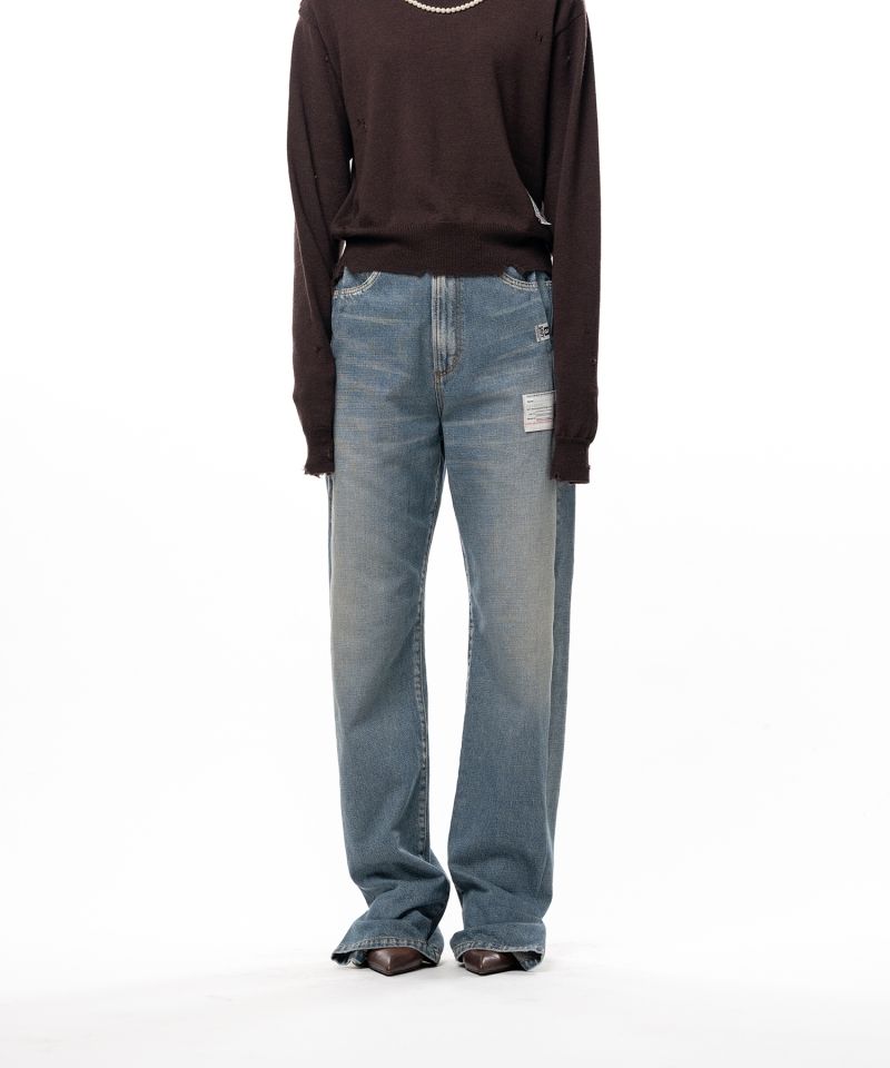 Folded Denim Pants