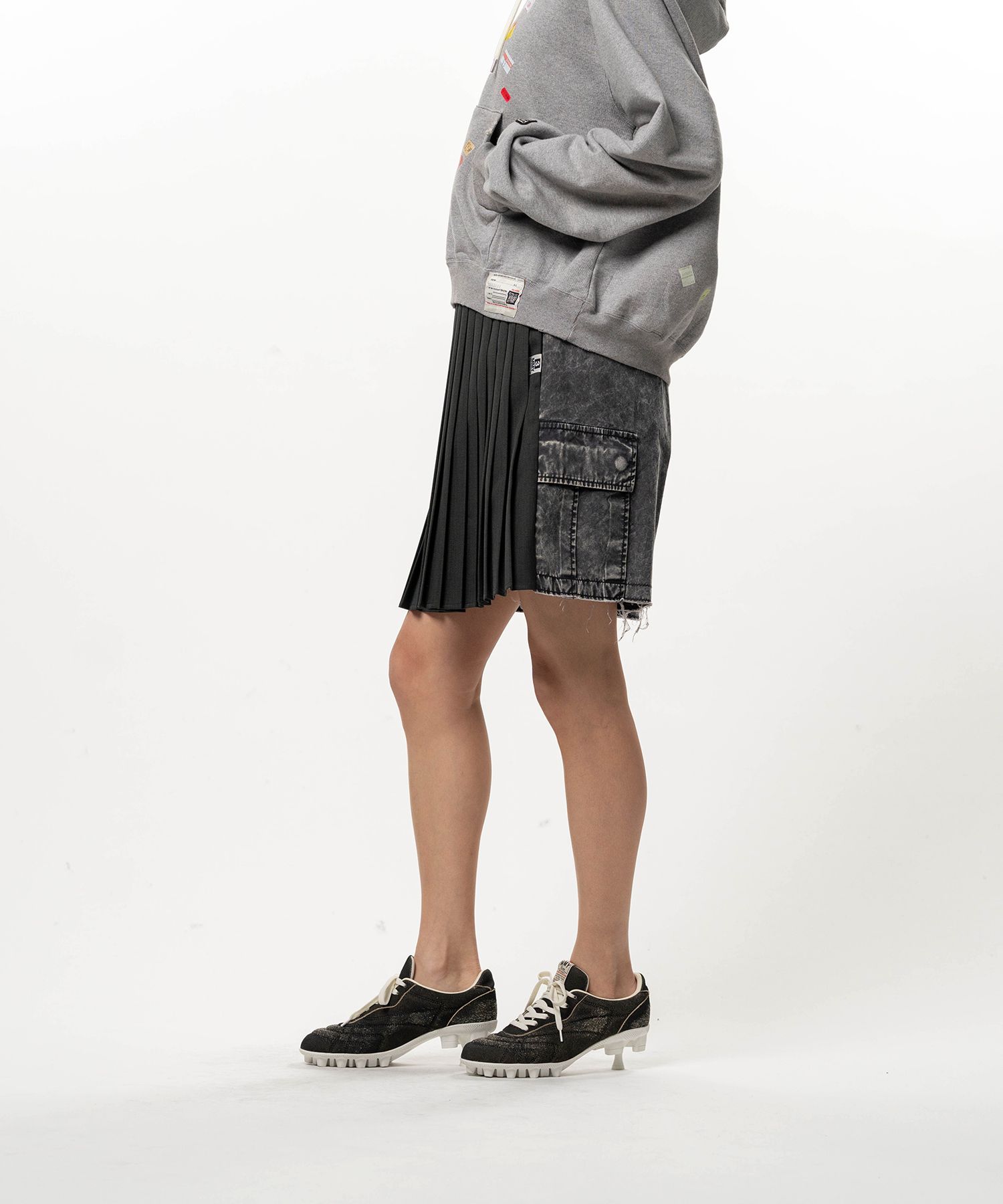 Combined Skirt Cargo Shorts