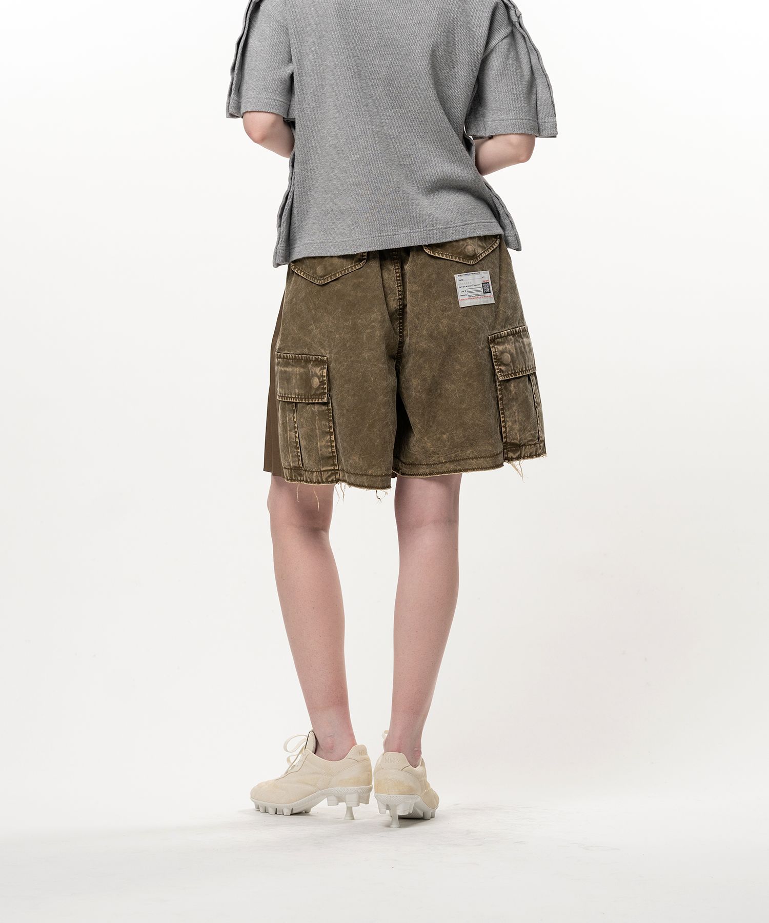 Combined Skirt Cargo Shorts