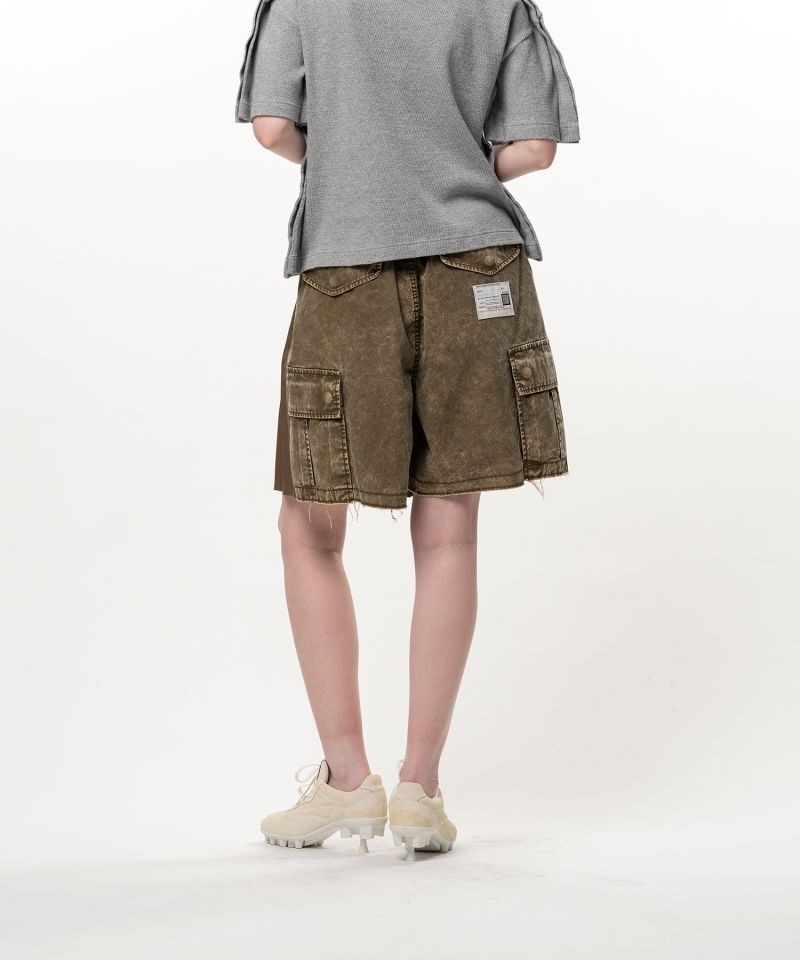 Combined Skirt Cargo Shorts